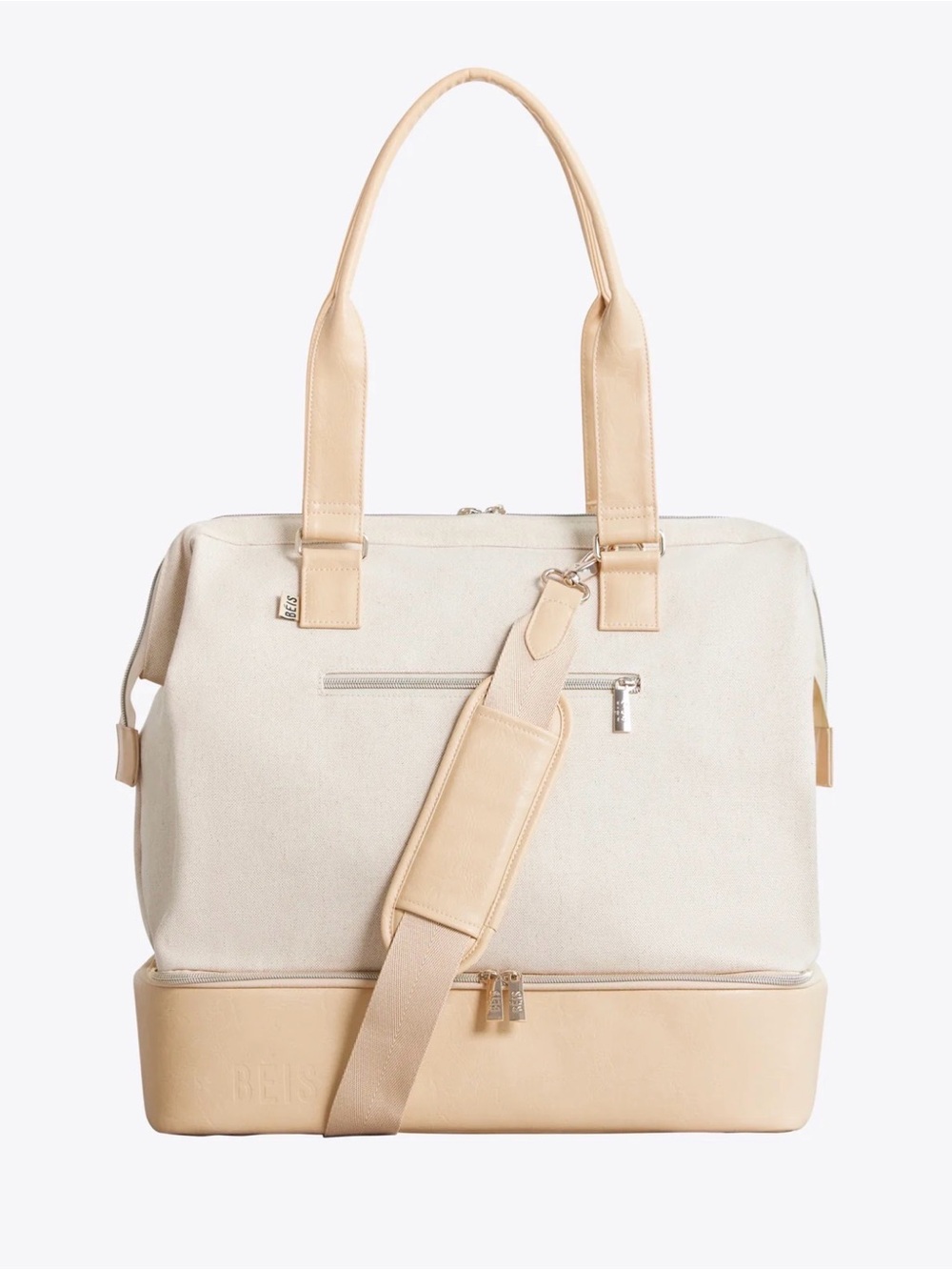 Brand new BEIS Convertible Mini Weekender in beige